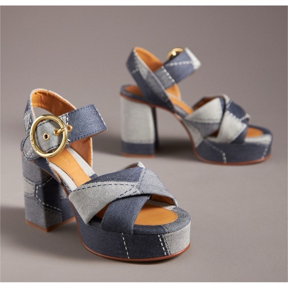 See By Chloe Joei Patchwork Denim
Platform Heels size 39 - Picture 7 of 8